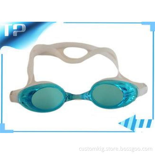 Green Comfortable Professional Kids Swim Goggles Anti - Scr